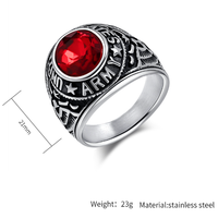 Vintage US-Adler-Ring mit Edelstahleinlage, Herren-Siegelring, Amerikanisches Nationalemblem, Retro Biker Punk Schmuck Geschenk