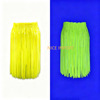 Jupe de pluie fluorescente jaune fluo très populaire pour adultes et enfants, demi-jupe pour décoration de fête d'Halloween