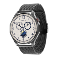 Reloj Inteligente de Salud para Adultos 2026, Diseño Redondo, Monitor de Frecuencia Cardíaca y Sueño con ECG, Control Remoto y Carga Magnética para Personas Mayores