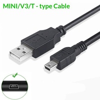 Câble de charge pour téléphone portable mini USB, câble de données à charge rapide en PVC pour enregistreur de conduite, compatible MP3 MP4 MP5