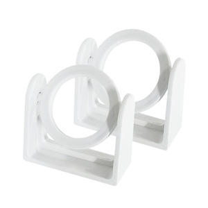 Anneau rotatif multifonctionnel sans perçage pour tringle à rideau télescopique, support de fixation pour tringle de douche, crochet rotatif - Product Image 3