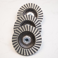 4.5 pouces 115mm disque à lamelles diamantées électrolytiques roue à persiennes M14 60 grain disque à lamelles diamantées pour pierre de verre métal-outils abrasifs