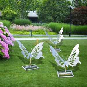 Escultura de Acero Inoxidable EX1001, Arte de Paisajismo para Jardín, Hotel, Plaza, Interiores - Product Image 1