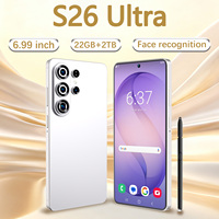 Smartphone Android 15 S26 Ultra 22 Go + 2 To, double carte SIM, double veille, batterie longue durée 8000 mAh, écran haute définition 6,99 pouces