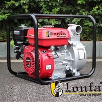Pompe à eau à essence 5,5 ch WP20 WP50, machine de pompage d'eau agricole (alimentée par un moteur HONDAGX160)