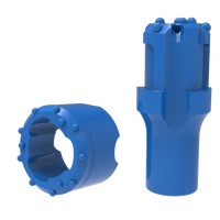 Mata Bor Casing Baja Paduan Kelleg 25kg Odex, Mata Bor Berkinerja Tinggi, Sistem Casing Warna Kustom, Alat Pengeboran