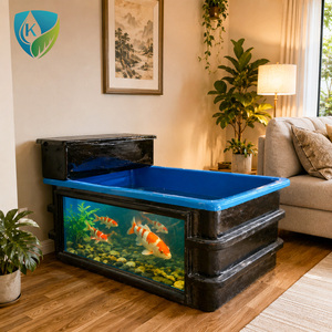 Fiberglass Koi Tank with Viewing Window Custom FRP Fish Tank for <strong>Aquarium</strong> and Koi Display - Product Image 1
