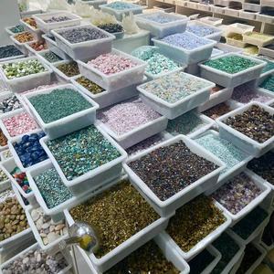 <span class=keywords><strong>Pietre</strong></span> Grezze Burattate di Alta Qualità per Cristalloterapia Quarzo Rosa Ametista Occhio di Tigre 100g/Busta - Product Image 1