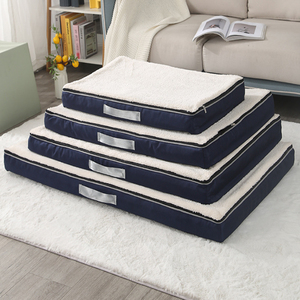 Cama Rectangular Ortopédica para Mascotas, Lavable, Extraíble, Cojín de Asiento de Lujo para Mascotas, Almohada, Cama Grande para Perros - Product Image 1
