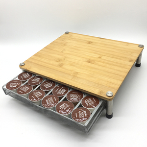 En bois café <span class=keywords><strong>Dolce</strong></span> <span class=keywords><strong>Gusto</strong></span> capsule tiroirs en <span class=keywords><strong>verre</strong></span> Trempé - Product Image 5