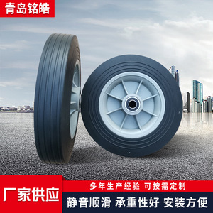 Glue Powder Wheel 10X2 Rubber Tread Ball Bearing Firm Gray <b>For</b> Luggage And <b>Tool</b> <b>Carts</b> - Product Image 5