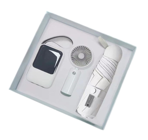 ชุดของขวัญธุรกิจฤดูร้อนดีลักซ์ประกอบด้วยร่มพาวเวอร์แบงค์แฟนกระดาษของขวัญองค์กรรับปริญญาวันวาเลนไทน์ - Product Image 1