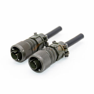 Conector MS3102A MS3106A 10SL-2 MS5015, Receptáculo de Montaje en Caja de 1 y 4 Pines, Plateado, Enchufe Recto MIL-DTL-5015 13A - Product Image 4