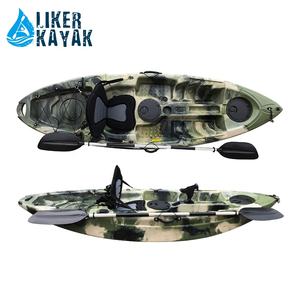 Kayak de pesca para 1 persona, kayak para sentarse en la parte superior con paletas - Product Image 1