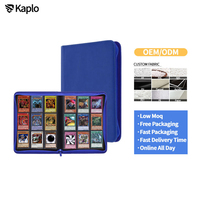 Classeur et album de collection Kaplo personnalisé à 9 pochettes en cuir PU avec fermeture éclair pour cartes MTG Magic et jeux de société