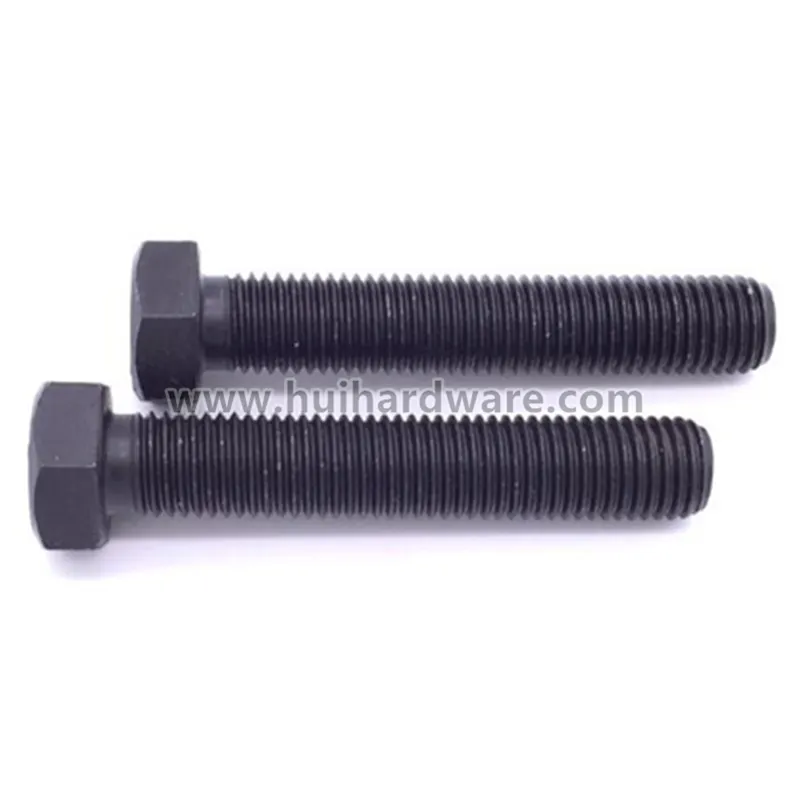 DIN933 Carbon Steel Grade 12.9 Hex Bolt with Full Threaded M16 M18