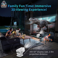YDH-HCS350 Pro 2026 Proyektor Game 4K Laris Manis dengan 1000 Lumens 150 Inci Android 11 BT5.0 Auto Zoom Portabel dan H713