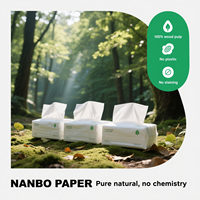 Mouchoirs en papier 2 plis de haute qualité, 100% pâte de bois vierge, doux et résistants, emballage personnalisé, pour voyages et hôtellerie