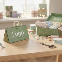 Boîte cadeau avec dossiers magnétiques personnalisés, gaufrage, matériaux recyclés, emballage haut de gamme noir de luxe