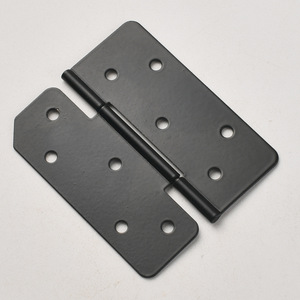 Charnière de meuble en acier au carbone noir, montage en surface, design minimaliste, accessoire pour table pliante, durable - Product Image 2