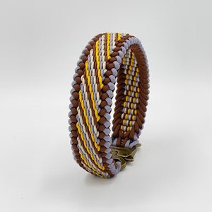 <span class=keywords><strong>Collar</strong></span> de Perro de Tela Bohemia Acolchado y Trenzado con Hebilla de Rana Tejida con Logotipo Personalizado 2025 2026 - Product Image 2