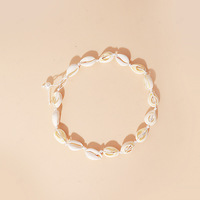 Ocean Breeze Shell Collier tissé Bracelet Set Hawaiian Beach Collection Bracelet Accessoires pour unisexe