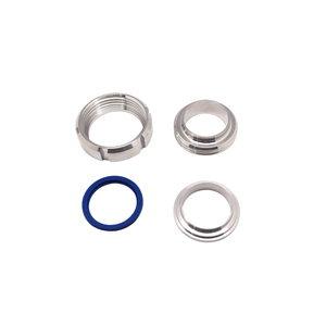 Qiimii nóng bán SS304/SS316L vệ sinh thép không gỉ ROTARY <span class=keywords><strong>Union</strong></span> Ống lắp Hàn tri-kẹp chủ đề mặt bích - Product Image 5