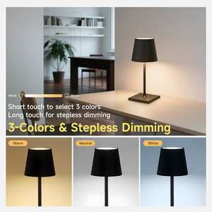 Sang Trọng Hiện Đại Xách Tay USB Ánh Sáng Thay Đổi Độ Sáng Phòng Khách Bàn Cạnh Giường Ngủ Bàn Vàng Có Thể Sạc Lại Nhà Hàng Cảm Ứng Không Dây <span class=keywords><strong>LED</strong></span> Bảng Đèn - Product Image 4