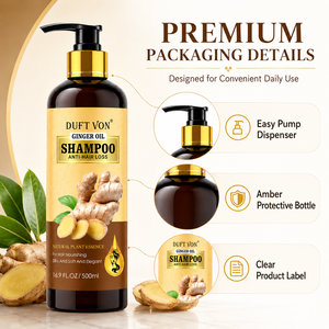 Shampoo allo Zenzero Personalizzato OEM Anticaduta, Essenza Naturale Vegetale, <span class=keywords><strong>Capelli</strong></span> Morbidi e Setosi, <span class=keywords><strong>Cura</strong></span> Profonda del Cuoio Capelluto, Riduce la <span class=keywords><strong>Caduta</strong></span>, 500ml - Product Image 4