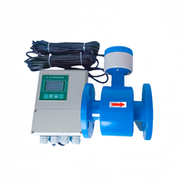 Débitmètre magnétique Dingyi à affichage numérique LCD mural, protection IP65, pour eau salée chimique, précision 0,5 %, en acier inoxydable 316