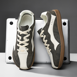 Chaussures de marche à bout <span class=keywords><strong>large</strong></span> en cuir microfibre lisse, anti-épuisement, basses, pour le travail et la gym, idéales pour les pieds larges - Product Image 3