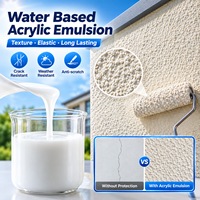 Peinture à l'émulsion acrylique pure, matière première avec une élasticité et une extensibilité exceptionnelles pour la décoration des murs extérieurs et intérieurs
