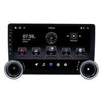 Écran LCD de navigation Android 10,1 pouces monté sur le pare-brise, mains libres, CarPlay sans fil, émetteur FM, lecteur CD, caméra de recul, TV