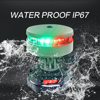 ANHERT - Accessoires de kayak blancs imperméables - Lumière LED de navigation à piles pour bateau pneumatique - Marine