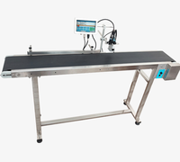 Imprimante jet d'encre en ligne, codeur de date, convoyeur de bureau 600 DPI pour emballage de bouteilles et de boîtes, vente en gros, OEM, ODM, directement de l'usine