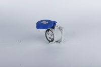 IP44 220V bleu 6H 3 pôles 16A anti-déflagrant monophasé prise de courant industrielle montée sur panneau prise droite