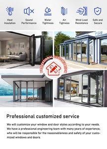 EEHE <span class=keywords><strong>Tipo</strong></span> Acordeón <span class=keywords><strong>Puerta</strong></span> Plegable de Aluminio Balcón Patio <span class=keywords><strong>Puerta</strong></span> Plegable de Aluminio a Prueba de Viento - Product Image 6