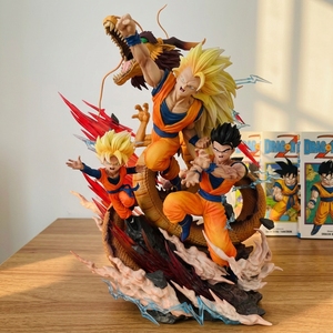 Figurines de collection Dragon Ball <span class=keywords><strong>Son</strong></span> Goten <span class=keywords><strong>Gohan</strong></span> Goku <span class=keywords><strong>Super</strong></span> <span class=keywords><strong>Saiyan</strong></span> 3 Dragon Fist, articles de dessin animé, figurines d'anime, ornements tendance, jouets - Product Image 1