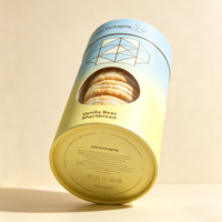 Boîte d'emballage personnalisée pour macarons, biodégradable, écologique, finition or mat