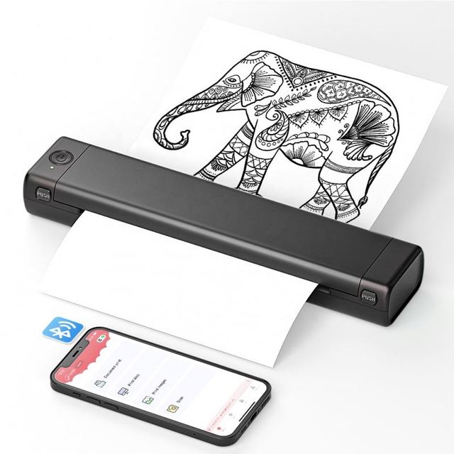 Phomemo M08F A4 Portable Thermal Printer Wireless WIFI A4 Thermal Absorbent Paper Support A4 Thermal Paper