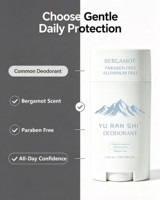 Déodorant Stick Bio Naturel Rafraîchissant et Lissant pour le Corps, Parfum Bergamote, 48 Heures de Protection, Marque Blanche, 75g