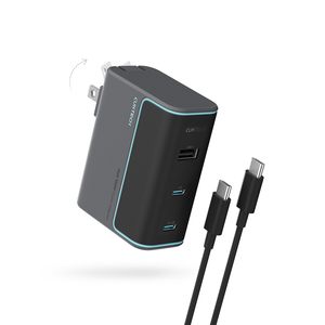 <strong>CUKTECH</strong> 10 100W/120W/140W USB C Wall Charger 3-Port Multi-Device Fast Charging Portable Laptop Charger Block for Phone and Ipad - Product Image 1