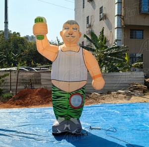 Novo Balão Inflável à Prova d'Água do Velho Abraham com Ventilador Embutido para Eventos de Aniversário - Product Image 2