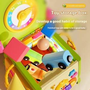 Jouets éducatifs précoces BJQ pour bébé, crocodile multifonctionnel, polyèdre, tambour à sept faces, machine à histoires Xube pour jouet pour bébé - Product Image 6