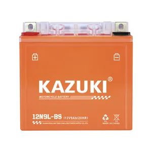 12v9ah แบตเตอรี่ตะกั่วกรด12n9l Bs แบตเตอรี่ตะกั่วกรดจีนแบตเตอรี่รถจักรยานยนต์