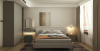 Lit double minimaliste italien