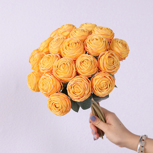 7 Tête Roses Bouquet Fleurs Artificielles Décor De Mariage Main Bouquet Blanc-rouge-<span class=keywords><strong>rose</strong></span>-bleu Réaliste Éternelle Faux Roses - Product Image 5