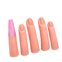 Paquet de 5 doigts magnétiques en Silicone moule Nail Art pratique doigts pour la photographie pour les outils d'art des ongles à la main