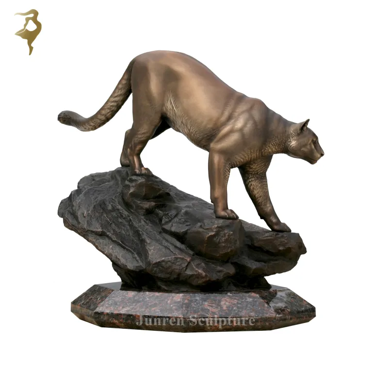 Custom indoor decoration table brass metal animal figurines wholesale