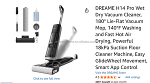 Aspirateur humide et sec DREAME H14 <span class=keywords><strong>Pro</strong></span> 180 °   Balai aspirateur <span class=keywords><strong>à</strong></span> plat, 140 ° Nettoyage et séchage rapide <span class=keywords><strong>à</strong></span> l'air chaud, machine de nettoyage de sol - Product Image 2